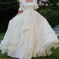 Superbe robe de mariée sirène bustier en satin et tulle, longue et en dentelle, C4563