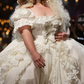 Superbe robe de mariée sirène bustier en satin et tulle, longue et en dentelle, C4563
