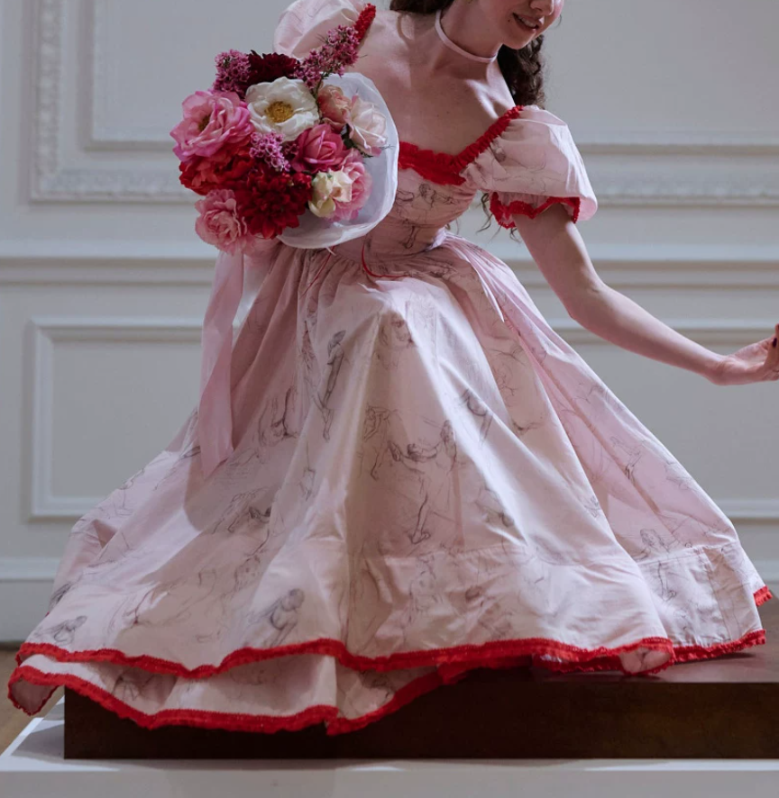 Robe de bal de princesse bustier à volants en satin long, robe de soirée C8117