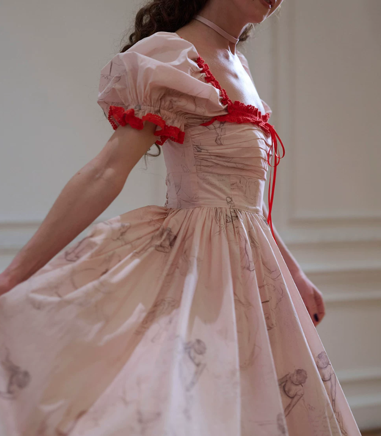Robe de bal de princesse bustier à volants en satin long, robe de soirée C8117
