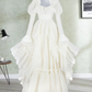 Superbe robe de mariée sirène bustier en satin et tulle, longue et en dentelle, C4563