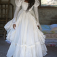 Superbe robe de mariée sirène bustier en satin et tulle, longue et en dentelle, C4563