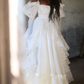 Superbe robe de mariée sirène bustier en satin et tulle, longue et en dentelle, C4563
