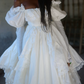 Superbe robe de mariée sirène bustier en satin et tulle, longue et en dentelle, C4563