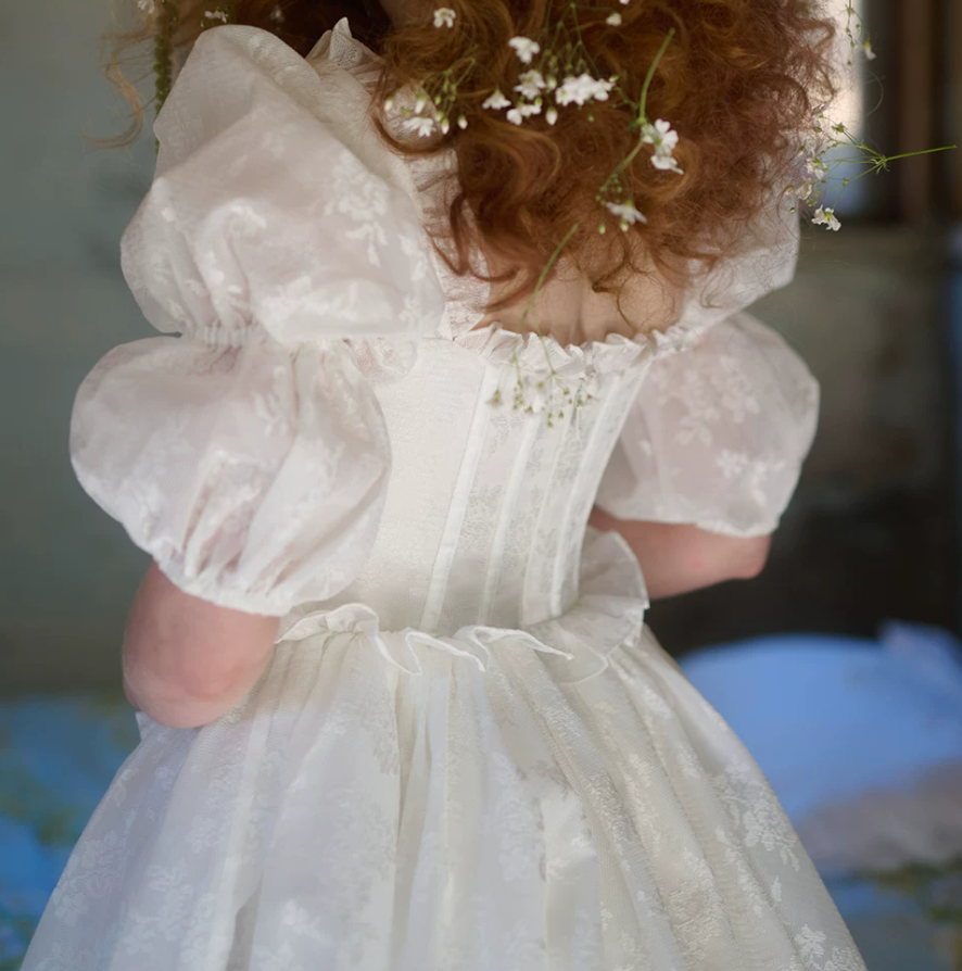 Superbe robe de mariée sirène bustier en satin et tulle, longue et en dentelle, C4563