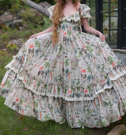 Robe de bal de princesse bustier à volants en satin long, robe de soirée C8117
