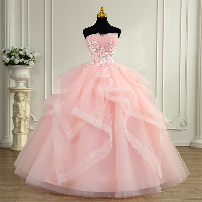 Superbe robe de bal chérie Tulle bordeaux doux 16 robes B051