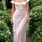 Robe de bal de princesse bustier à volants en satin long, robe de soirée C8117
