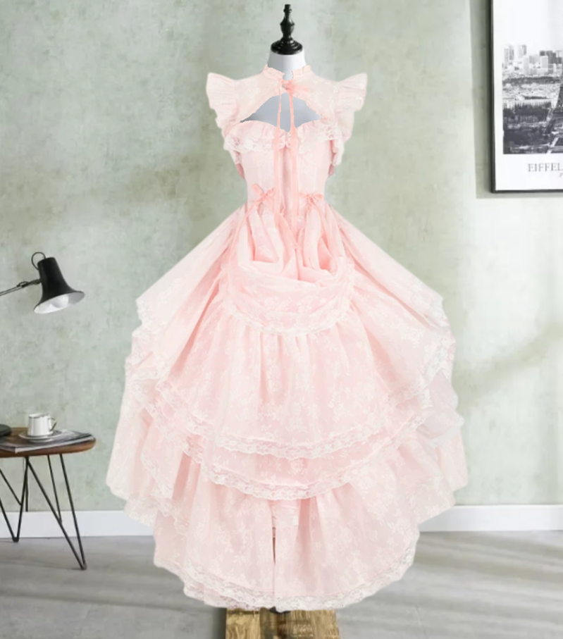 Robe de bal de princesse bustier à volants en satin long, robe de soirée C8117