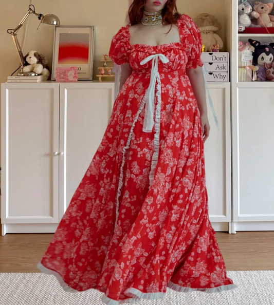 Robe de bal de princesse bustier à volants en satin long, robe de soirée C8117