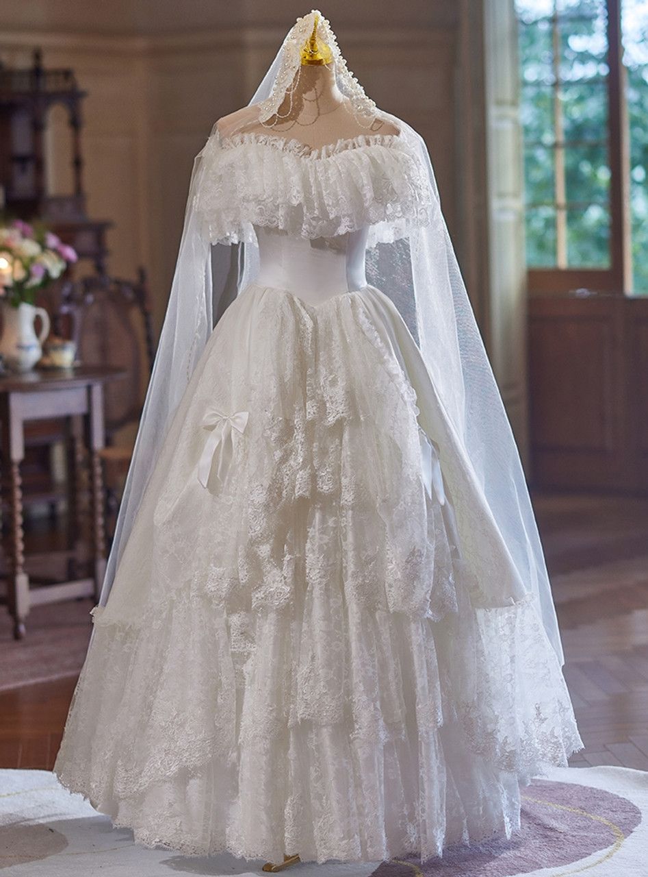 Superbe robe de mariée sirène bustier en satin et tulle, longue et en dentelle, C4563