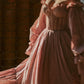 Robe de bal de princesse bustier à volants en satin long, robe de soirée C8117