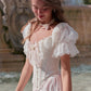 Robe de bal de princesse bustier à volants en satin long, robe de soirée C8117