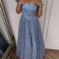 Robe de bal de princesse bustier à volants en satin long, robe de soirée C8117