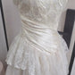 Superbe robe de mariée sirène bustier en satin et tulle, longue et en dentelle, C4563