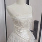 Superbe robe de mariée sirène bustier en satin et tulle, longue et en dentelle, C4563