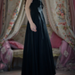 Robe de bal de princesse bustier à volants en satin long, robe de soirée C8117