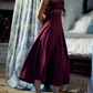 Robe de bal de princesse bustier à volants en satin long, robe de soirée C8117