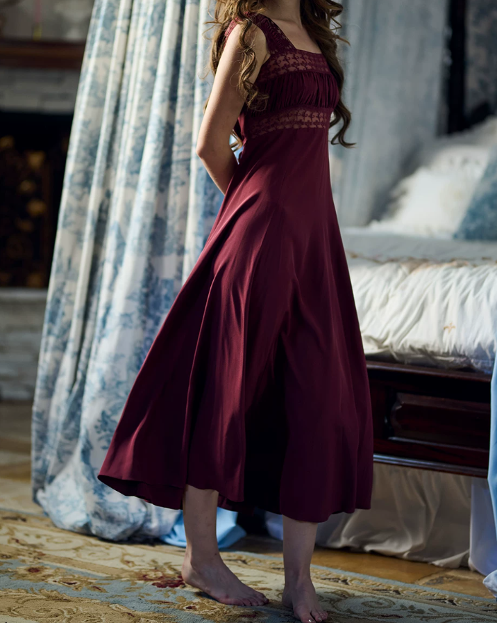 Robe de bal de princesse bustier à volants en satin long, robe de soirée C8117