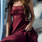 Robe de bal de princesse bustier à volants en satin long, robe de soirée C8117
