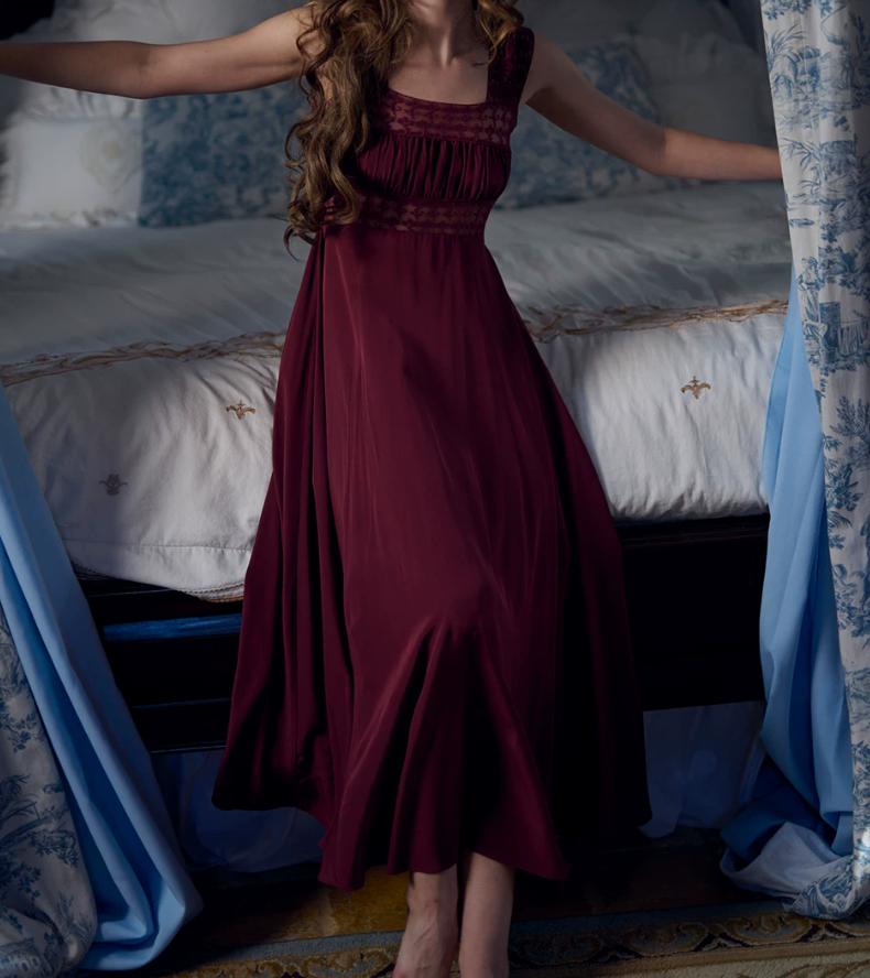Robe de bal de princesse bustier à volants en satin long, robe de soirée C8117