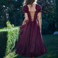 Robe de bal de princesse bustier à volants en satin long, robe de soirée C8117