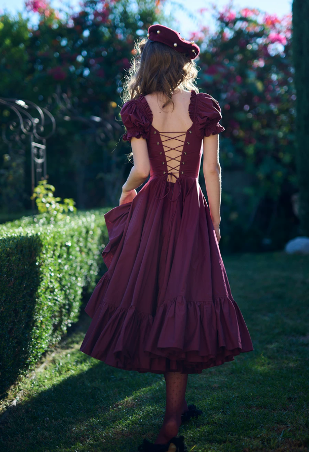 Robe de bal de princesse bustier à volants en satin long, robe de soirée C8117