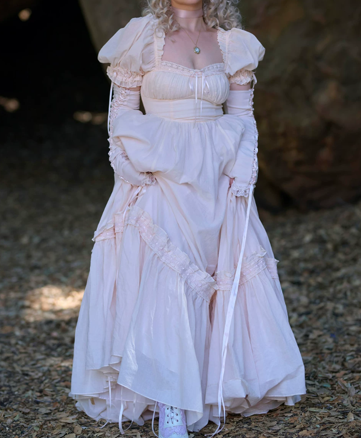 Robe de bal de princesse bustier à volants en satin long, robe de soirée C8117