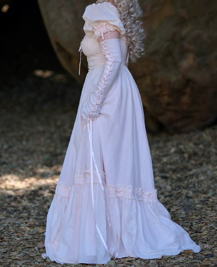 Robe de bal de princesse bustier à volants en satin long, robe de soirée C8117