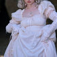 Robe de bal de princesse bustier à volants en satin long, robe de soirée C8117