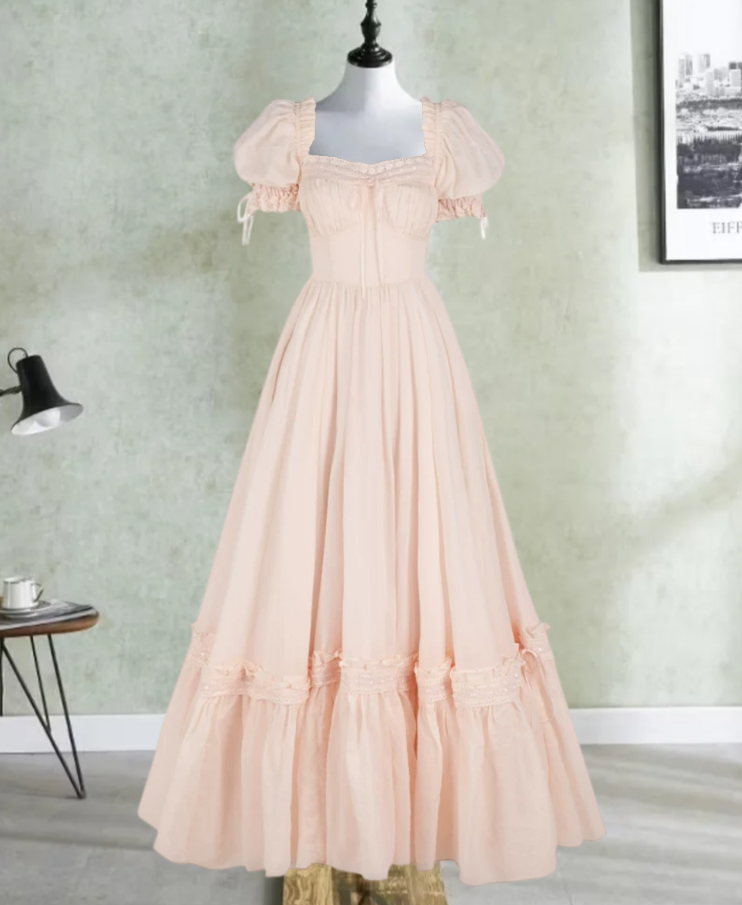 Robe de bal de princesse bustier à volants en satin long, robe de soirée C8117