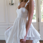 Robe de bal de princesse bustier à volants en satin long, robe de soirée C8117