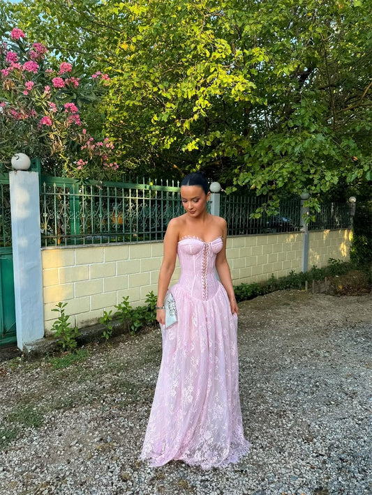 Robe de bal de princesse bustier à volants en satin long, robe de soirée C8117