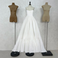 Alluring Spaghetti Strap Wedding Dresses White Ruffles A-Line Bridal Dress D0691