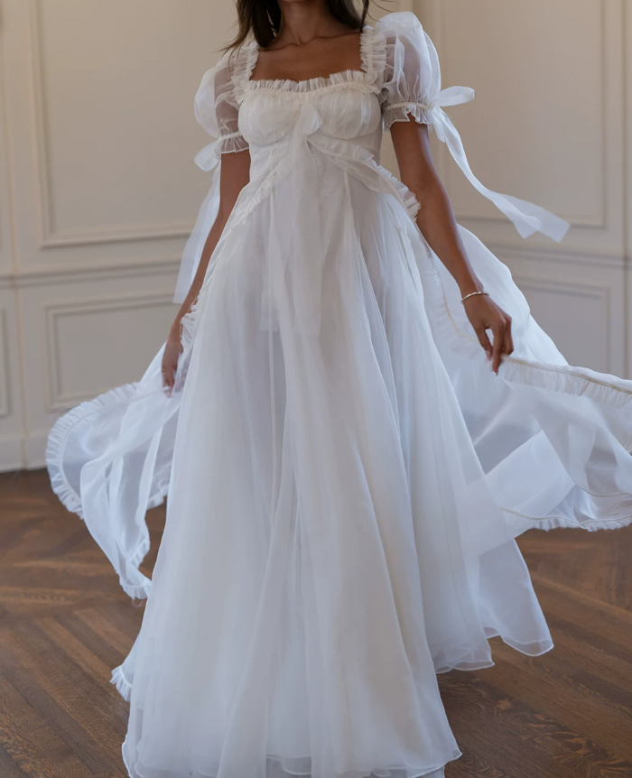 Superbe robe de mariée sirène bustier en satin et tulle, longue et en dentelle, C4563