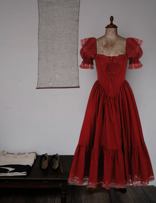 Robe de bal de princesse bustier à volants en satin long, robe de soirée C8117