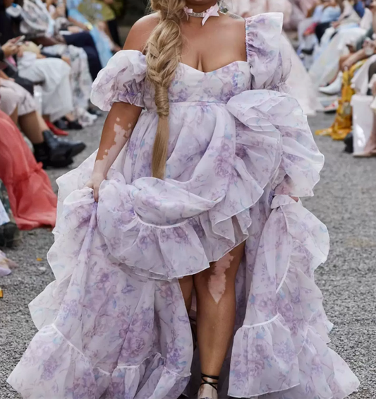 Robe de bal de princesse bustier à volants en satin long, robe de soirée C8117
