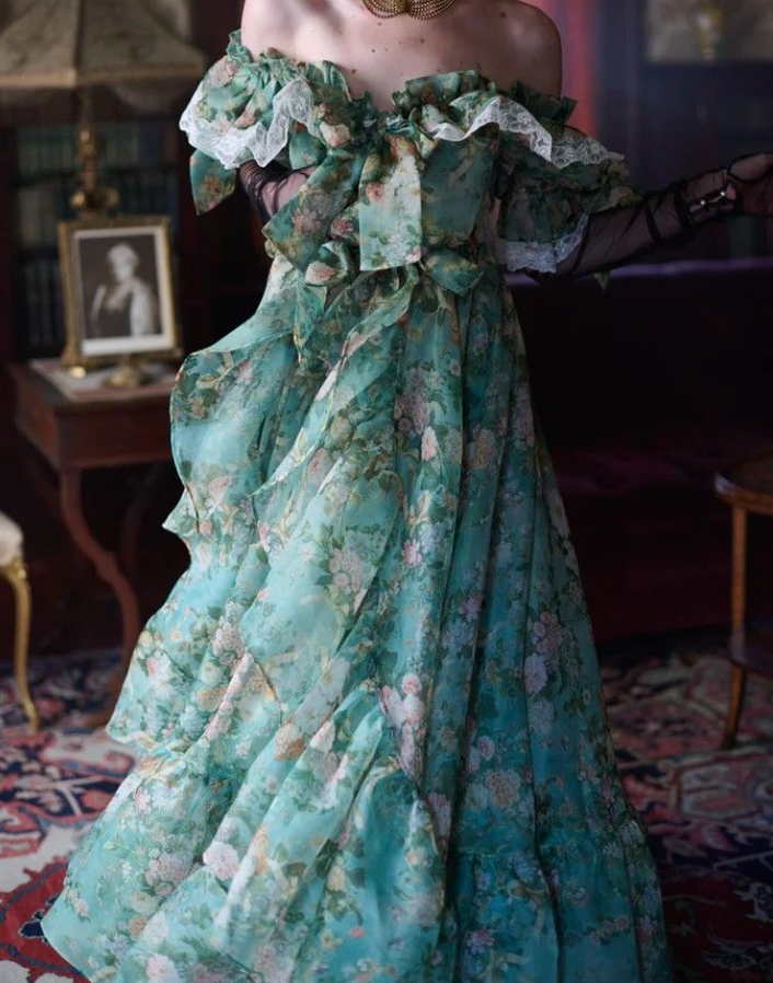 Robe de bal de princesse bustier à volants en satin long, robe de soirée C8117