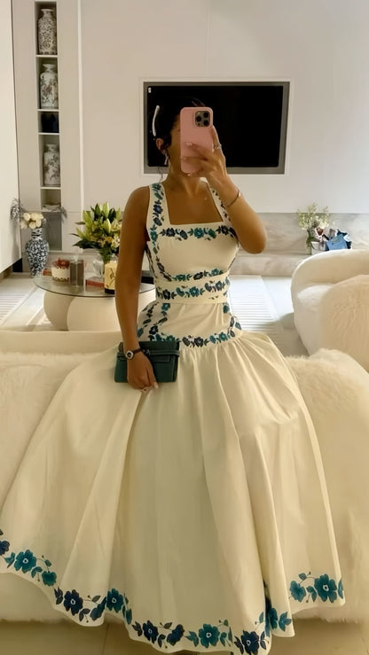 Robe de bal de princesse bustier à volants en satin long, robe de soirée C8117