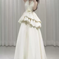 Superbe robe de mariée sirène bustier en satin et tulle, longue et en dentelle, C4563