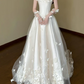 Superbe robe de mariée sirène bustier en satin et tulle, longue et en dentelle, C4563