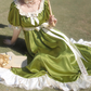 Robe de bal de princesse bustier à volants en satin long, robe de soirée C8117