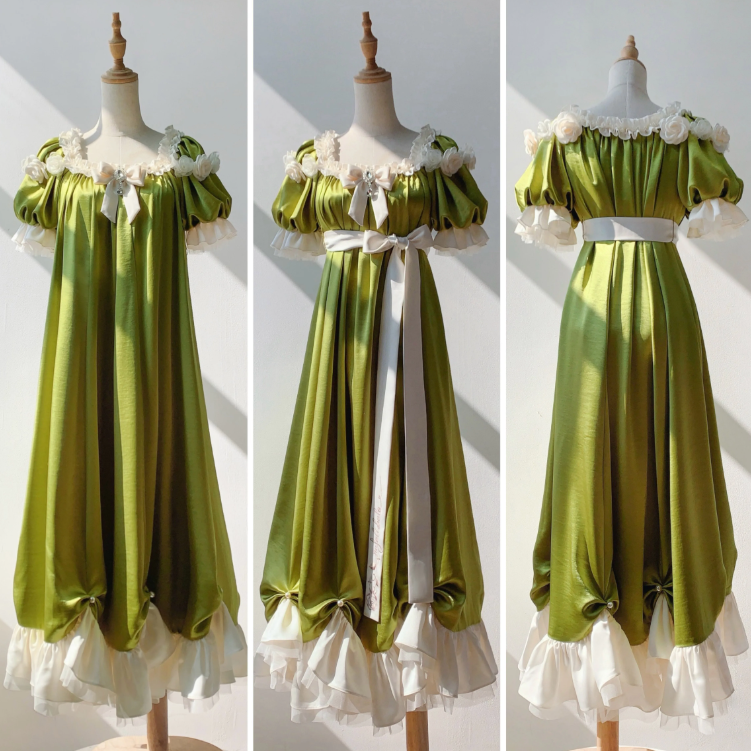Robe de bal de princesse bustier à volants en satin long, robe de soirée C8117