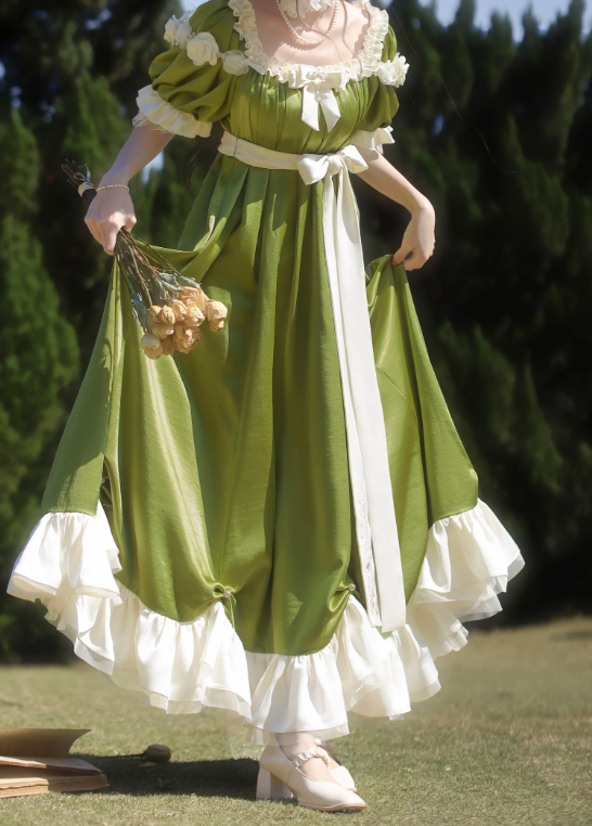 Robe de bal de princesse bustier à volants en satin long, robe de soirée C8117