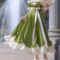 Robe de bal de princesse bustier à volants en satin long, robe de soirée C8117