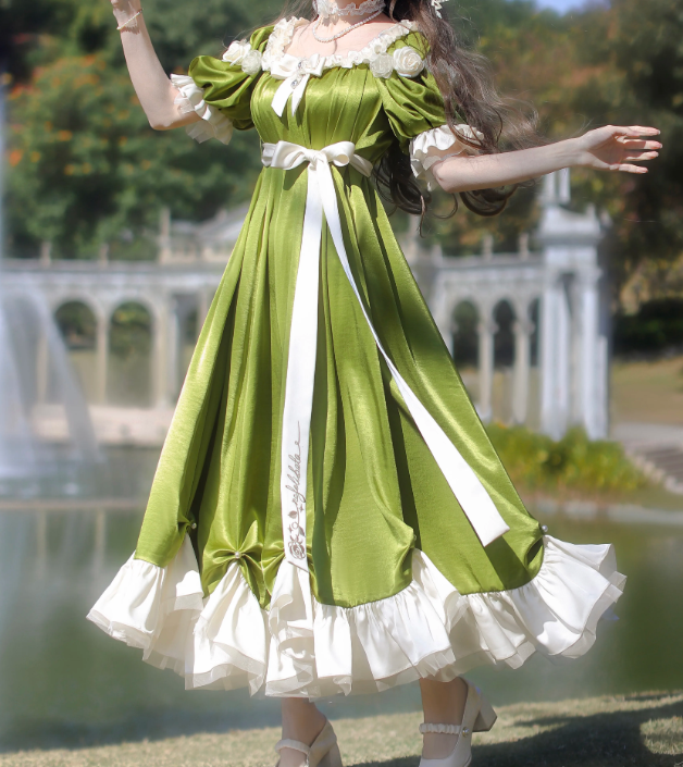 Robe de bal de princesse bustier à volants en satin long, robe de soirée C8117