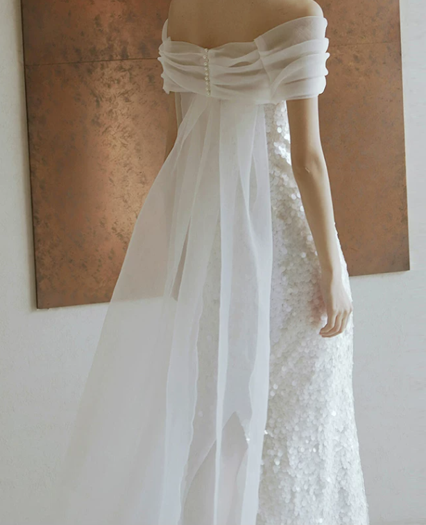 Sparkly Off The Shoulder Prom Dress White Sequins Sheath Evening Dress D0775