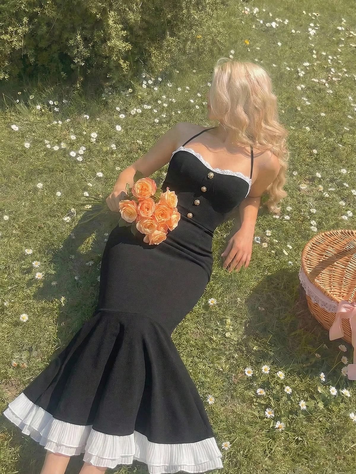 Robe de bal de princesse bustier à volants en satin long, robe de soirée C8117