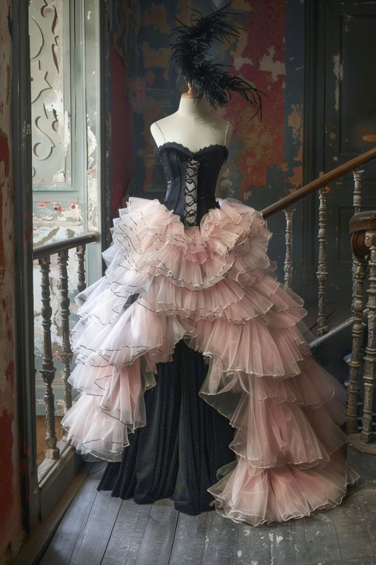 Robe de bal de princesse bustier à volants en satin long, robe de soirée C8117