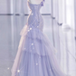 Robe de bal de princesse bustier à volants en satin long, robe de soirée C8117